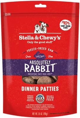 Show full view: Stella & Chewy's Duck Duck Goose + Absolutely Rabbit Dinner Patties Freeze-Dried Dog Food slide 6 of 9