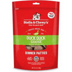 Stella & Chewy's Duck Duck Goose Dinner Patties Freeze-Dried Raw Dog Food, 25-oz bag