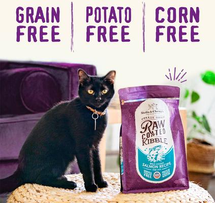 Show full view: Stella & Chewy's Duck Flavored Raw Coated Cage Free Dry Cat Food, 2.5-lb bag slide 7 of 10