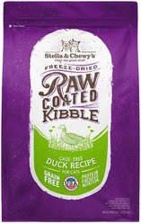 Stella & Chewy's Duck Flavored Raw Coated Cage Free Dry Cat Food, 5-lb bag