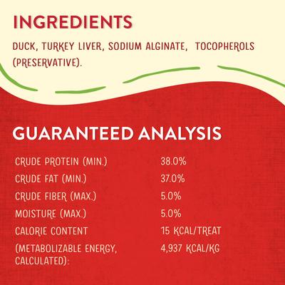 Show full view: Stella & Chewy's Duck Wild Weenies Freeze-Dried Raw Dog Treats, 6.5-oz bundle slide 4 of 11