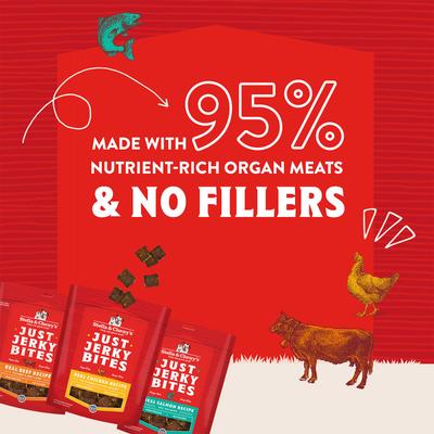 Show full view: Stella & Chewy's Just Jerky Bites Real Chicken Recipe Grain-Free Dog Treats, 6-oz bag slide 4 of 11