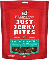 Stella & Chewy's Just Jerky Bites Real Salmon Recipe Grain-Free Dog Treats, 6-oz bag