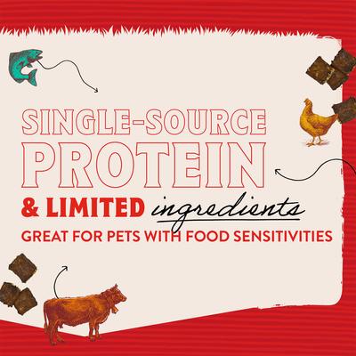 Show full view: Stella & Chewy's Just Jerky Bites Real Salmon Recipe Grain-Free Dog Treats, 6-oz bag slide 7 of 11