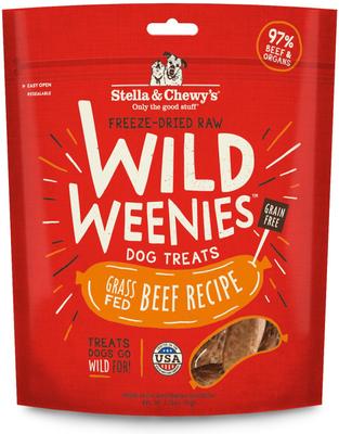 Show full view: Stella & Chewy's Lamb Wild Weenies + Beef Wild Weenies Freeze-Dried Raw Dog Treats, 3.25-oz bag, pack of 2 slide 2 of 10