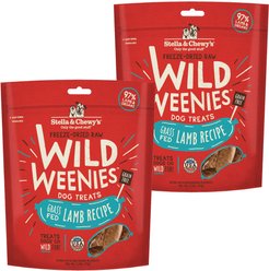 Stella & Chewy's Lamb Wild Weenies Freeze-Dried Raw Dog Treats, 6.5-oz bundle