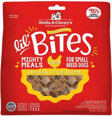 Show full view: Stella & Chewy's Lil' Bites Chicken + Itty Bitty Beef Recipe Freeze-Dried Dog Food slide 6 of 10