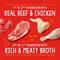 Show in main carousel: Stella & Chewy's Lil Bites Savory Stews Grain-Free Beef & Chicken in Broth Flavored Shredded Small Breed Wet Dog Food, 2.7-oz cup, case of 12 slide 4 of 10