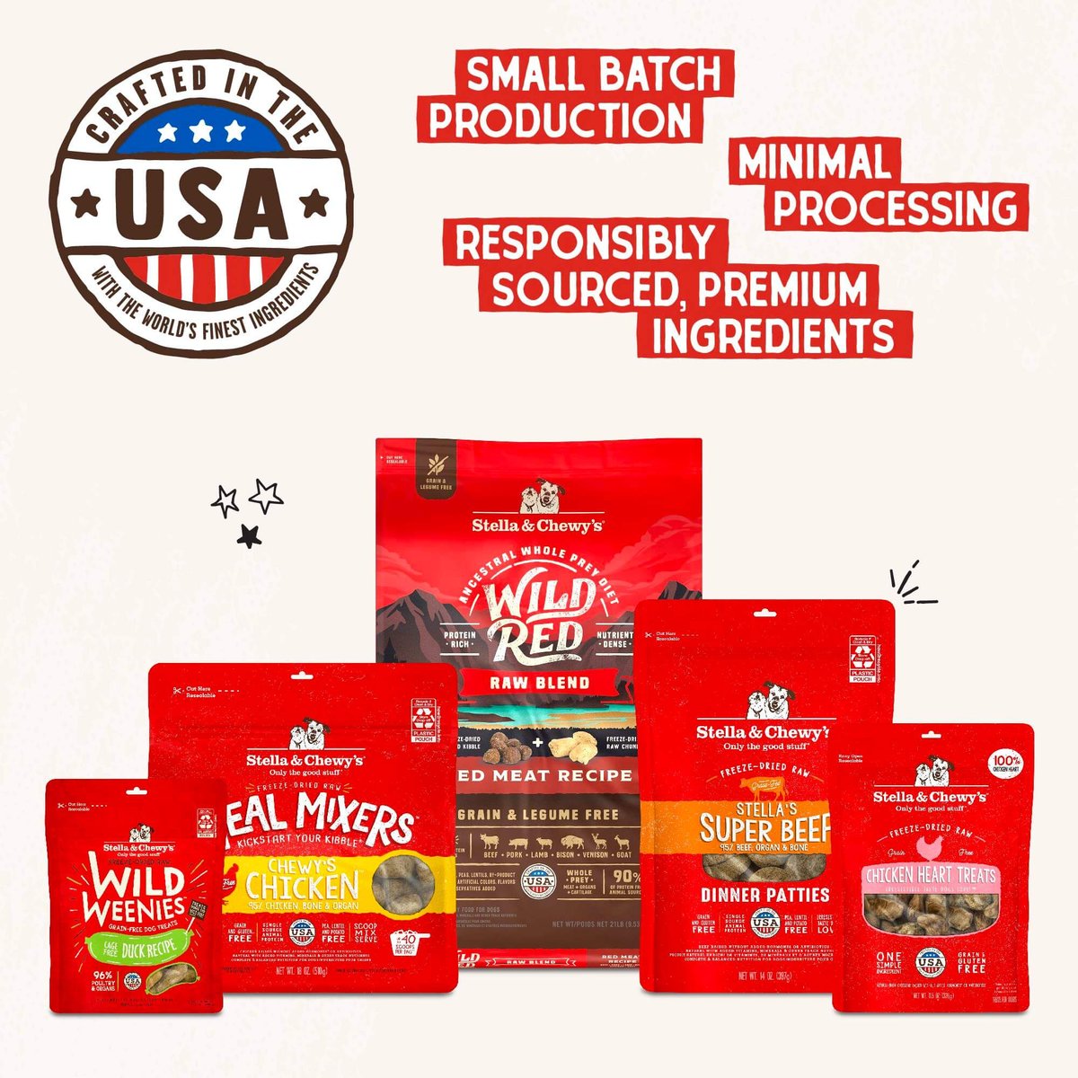 Stella & Chewy's Marie's Magical Breakfast Sprinkles Freeze-Dried Raw Bacon, Egg & Cheese Recipe Grain-Free Dog Food Topper, 7-oz bag