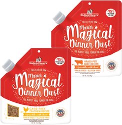 Stella & Chewy's Marie's Magical Dinner Freeze-Dried Raw Dust Grass-Fed Beef + Dust Freeze-Dried Raw Cage-Free Chicken Dog Food Topper
