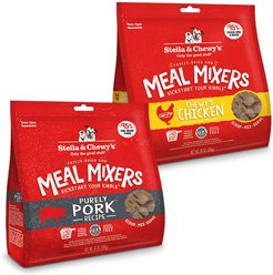 Stella & Chewy's Meal Mixers Purely Pork + Chewy's Chicken Freeze-Dried Dog Food Topper 