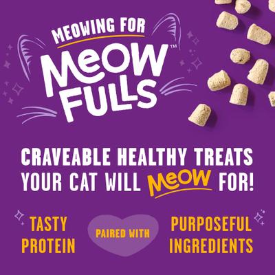Show full view: Stella & Chewy's Meowfulls Chicken & Chicken Liver Recipe Grain-Free Freeze-Dried Cat Treats, 1.5-oz bag slide 3 of 12