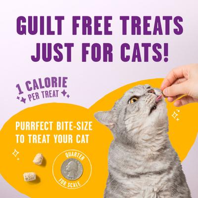 Show full view: Stella & Chewy's Meowfulls Chicken & Chicken Liver Recipe Grain-Free Freeze-Dried Cat Treats, 1.5-oz bag slide 6 of 12