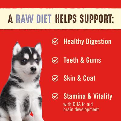 Show full view: Stella & Chewy's Perfectly Puppy Chicken & Salmon + Beef & Salmon Dinner Patties Freeze-Dried Dog Food slide 9 of 9