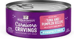 Stella & Chewy's Purrfect Pate Tuna & Pumpkin Flavored Pate Wet Cat Food, 2.8-oz can, case of 24