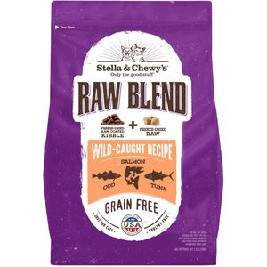 Stella & Chewy's Raw Blend Wild Caught Recipe Dry Cat Food, 2.5-lb bag