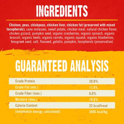 Show full view: Stella & Chewy's Raw Coated Biscuits Cage-Free Chicken Recipe Freeze-Dried Grain-Free Dog Treats, 9-oz bag slide 4 of 8