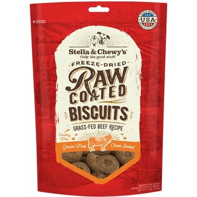 Stella & Chewy's Stella & Chewy's Raw Coated Biscuits Grass-Fed Beef Recipe Freeze-Dried Grain-Free Dog Treats, 9-oz bag
