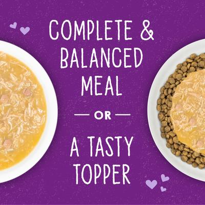 Show full view: Stella & Chewy's Savory Shreds Chicken & Chicken Liver Flavored Shredded Wet Cat Food, 5.2-oz can, case of 24 slide 6 of 10