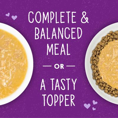 Show full view: Stella & Chewy's Savory Shreds Chicken & Turkey Flavored Shredded Wet Cat Food, 5.2-oz can, case of 24 slide 6 of 9