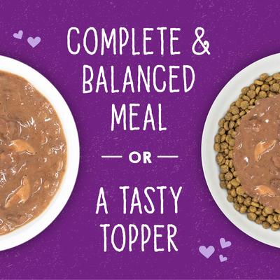 Show full view: Stella & Chewy's Savory Shreds Tuna & Mackerel Flavored Shredded Wet Cat Food, 5.2-oz can, case of 24 slide 6 of 9