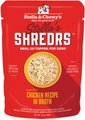 Stella & Chewy's Stella’s Shredrs Cage Free Chicken Recipe in Broth Adult Wet Dog Food, 2.8-oz pouch, case of 24