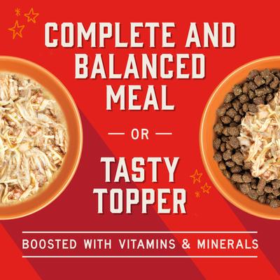 Show full view: Stella & Chewy's Stella’s Shredrs Grass Fed & Cage Free Beef & Chicken Recipe in Broth Adult Wet Dog Food, 2.8-oz pouch, case of 24 slide 4 of 9