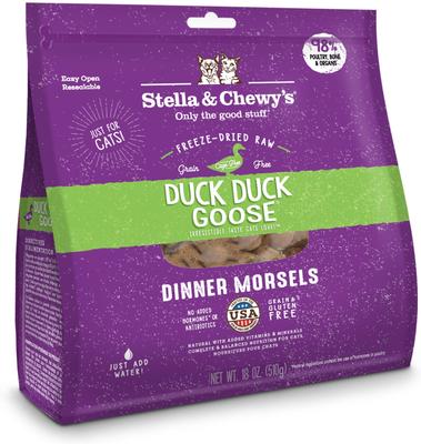 Show full view: Stella & Chewy's Stella's Solutions Digestive Boost Chicken + Duck Duck Goose Dinner Morsels Freeze-Dried Cat Food  slide 2 of 9
