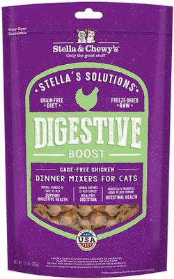 Show full view: Stella & Chewy's Stella's Solutions Digestive Boost Chicken + Duck Duck Goose Dinner Morsels Freeze-Dried Cat Food  slide 6 of 9