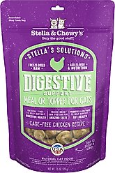 Stella & Chewy's Stella's Solutions Digestive Support Chicken Freeze-Dried Raw Cat Food, 7.5-oz bag