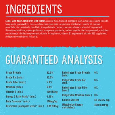 Show full view: Stella & Chewy's Stella's Solutions Immune Support Freeze-Dried Raw Grass-Fed Lamb Dinner Morsels Dog Food, 13-oz bag slide 4 of 9