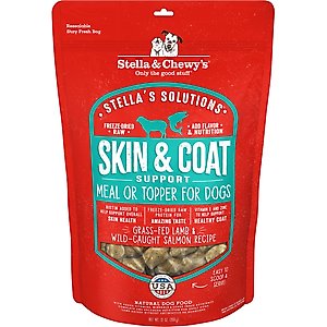 Stella & Chewy's Stella's Solutions Skin & Coat Support Freeze-Dried Raw Grass-Fed Lamb & Wild-Caught Salmon Dinner Morsels Dog Food, 13-oz bag