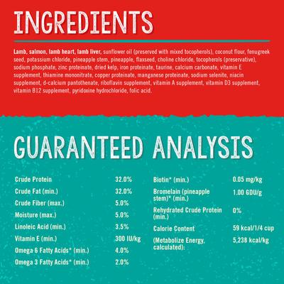 Show full view: Stella & Chewy's Stella's Solutions Skin & Coat Support Freeze-Dried Raw Grass-Fed Lamb & Wild-Caught Salmon Dinner Morsels Dog Food, 13-oz bag slide 4 of 9