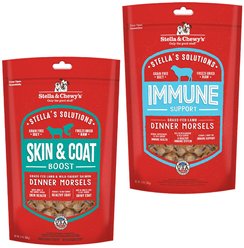 Stella & Chewy's Stella's Solutions Skin & Coat Lamb & Salmon + Immune Boost Lamb Freeze-Dried Dog Food