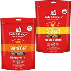 Stella & Chewy's Stella's Super Beef Dinner + Chewy's Chicken Dinner Patties Freeze-Dried Dog Food