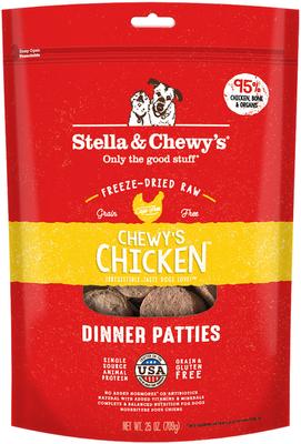 Show full view: Stella & Chewy's Stella's Super Beef Dinner + Chewy's Chicken Dinner Patties Freeze-Dried Dog Food slide 6 of 9