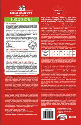 Show full view: Stella & Chewy's Stella's Super Beef + Duck Duck Goose Dinner Patties Freeze-Dried Dog Food slide 7 of 9