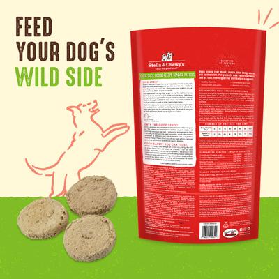 Show full view: Stella & Chewy's Stella's Super Beef + Duck Duck Goose Dinner Patties Freeze-Dried Dog Food slide 8 of 9