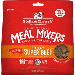 Stella & Chewy's Stella's Super Beef Meal Mixers Freeze-Dried Raw Dog Food Topper, 18-oz bag