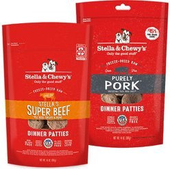 Stella & Chewy's Stella's Super Beef + Purely Pork Dinner Patties Freeze-Dried Dog Food