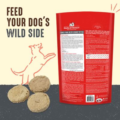 Show full view: Stella & Chewy's Stella's Super Beef + Purely Pork Dinner Patties Freeze-Dried Dog Food slide 8 of 9