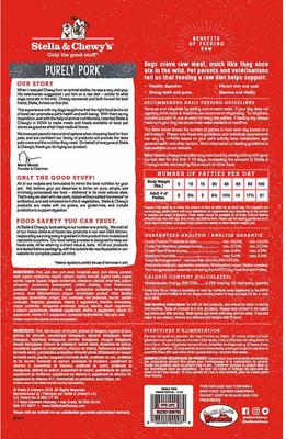 Show full view: Stella & Chewy's Stella's Super Beef + Purely Pork Dinner Patties Freeze-Dried Dog Food slide 7 of 9