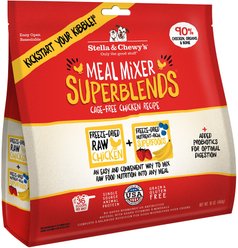 Stella & Chewy's SuperBlends Cage-Free Chicken Recipe Meal Mixers Freeze-Dried Raw Dog Food Topper, 16-oz bag