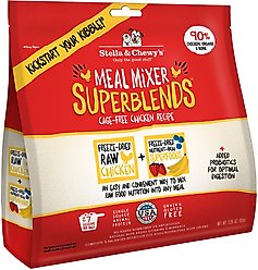 Stella & Chewy's SuperBlends Cage-Free Chicken Recipe Meal Mixers Freeze-Dried Raw Dog Food Topper, 3.25-oz bag