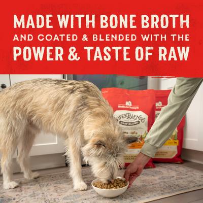 Show full view: Stella & Chewy's SuperBlends Raw Blend Wholesome Grains Cage-Free Chicken & Duck Recipe with Superfoods Dry Dog Food, 21-lb bag slide 10 of 11