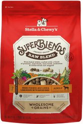 Stella & Chewy's SuperBlends Raw Blend Wholesome Grains Grass-Fed Beef, Beef Liver & Lamb Recipe with Superfoods...