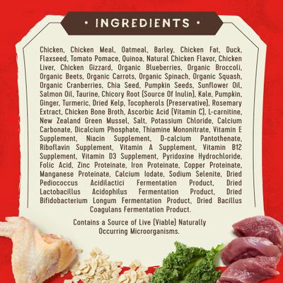 Show full view: Stella & Chewy's SuperBlends Raw Coated Wholesome Grains Cage-Free Chicken & Duck Recipe with Superfoods Dry Dog Food, 21-lb bag slide 9 of 11