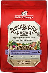 Stella & Chewy's SuperBlends Raw Coated Wholesome Grains Puppy Cage-Free Chicken & Wild-Caught Salmon Recipe with Superfoods Dry Dog Food, 21-lb bag