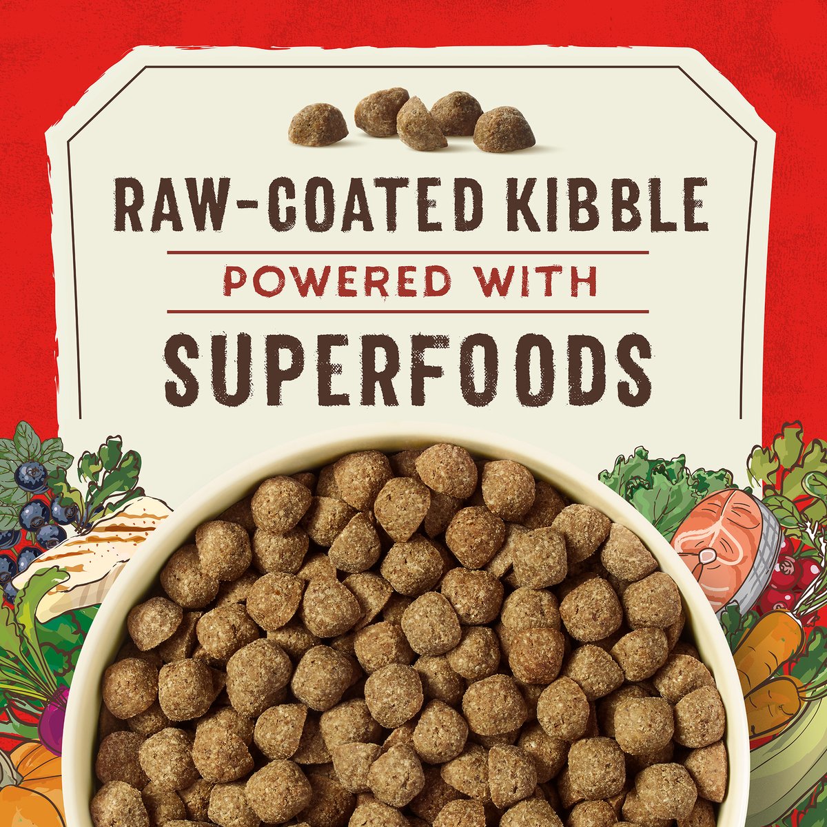 Stella & Chewy's SuperBlends Raw Coated Wholesome Grains Wild-Caught Whitefish & Salmon Recipe with Superfoods Dry Dog Food