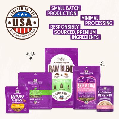 Show full view: Stella & Chewy's Tummy Ticklin' Turkey Dinner Morsels Freeze-Dried Raw Cat Food, 18-oz bag, bundle of 2 slide 9 of 13